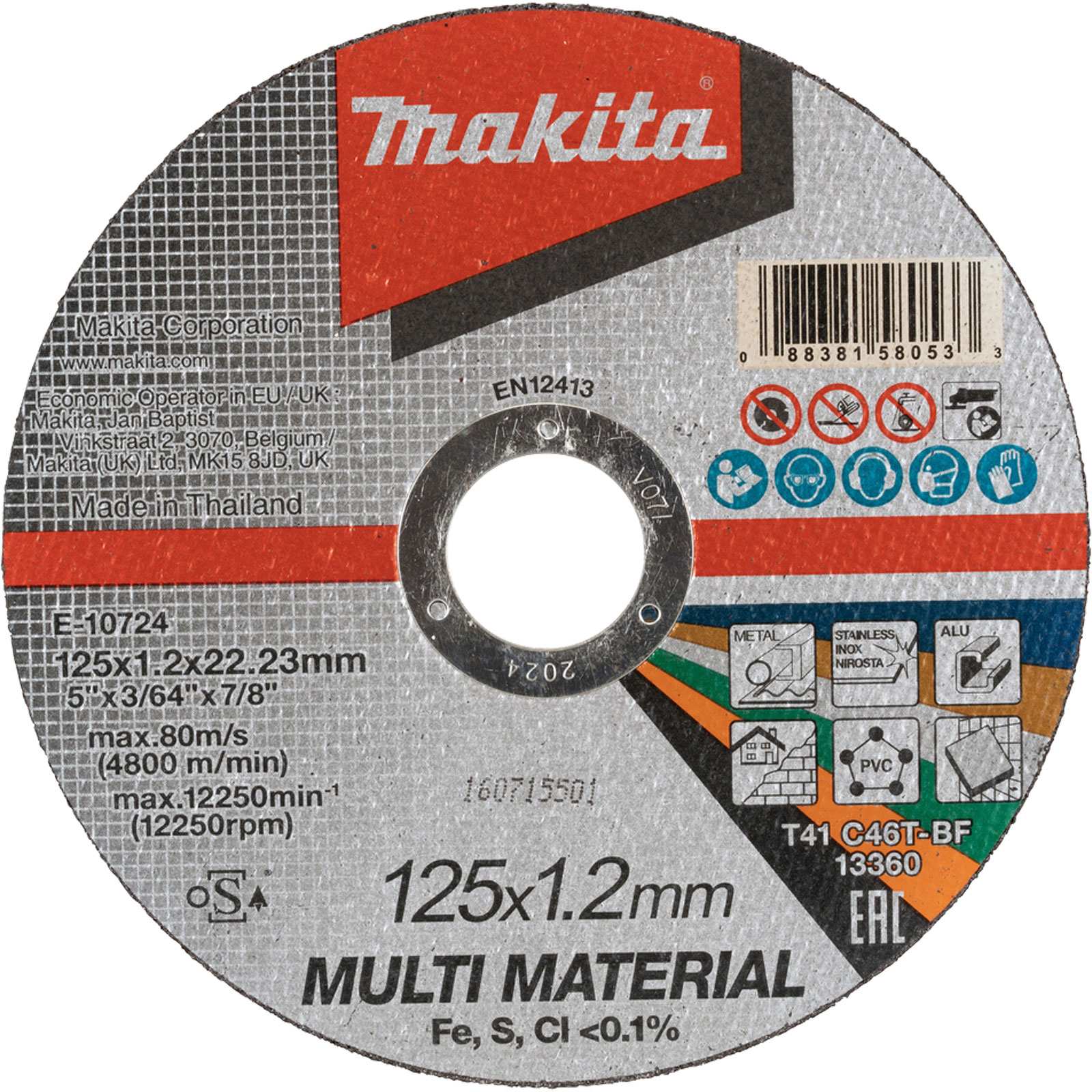 Makita Trennscheibe Multimaterial - E-10724