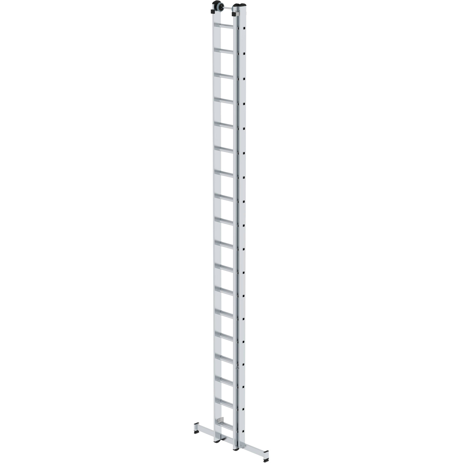 Günzburger Steigtechnik Sprossen-Schiebeleiter 2tlg. mit nivello-Traverse 2 x 18 Sprossen - 020418