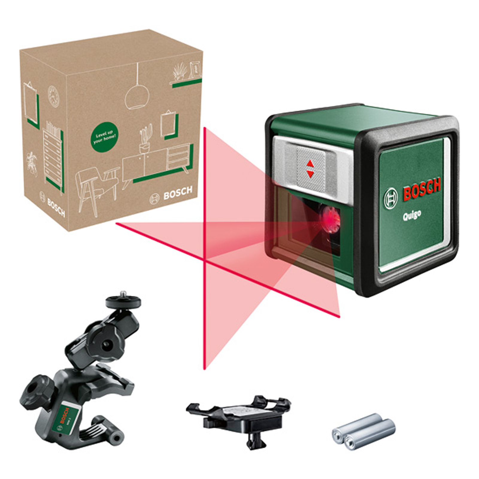 Bosch Kreuzlinien-Laser Quigo, eCommerce-Karton - 06036635Z0