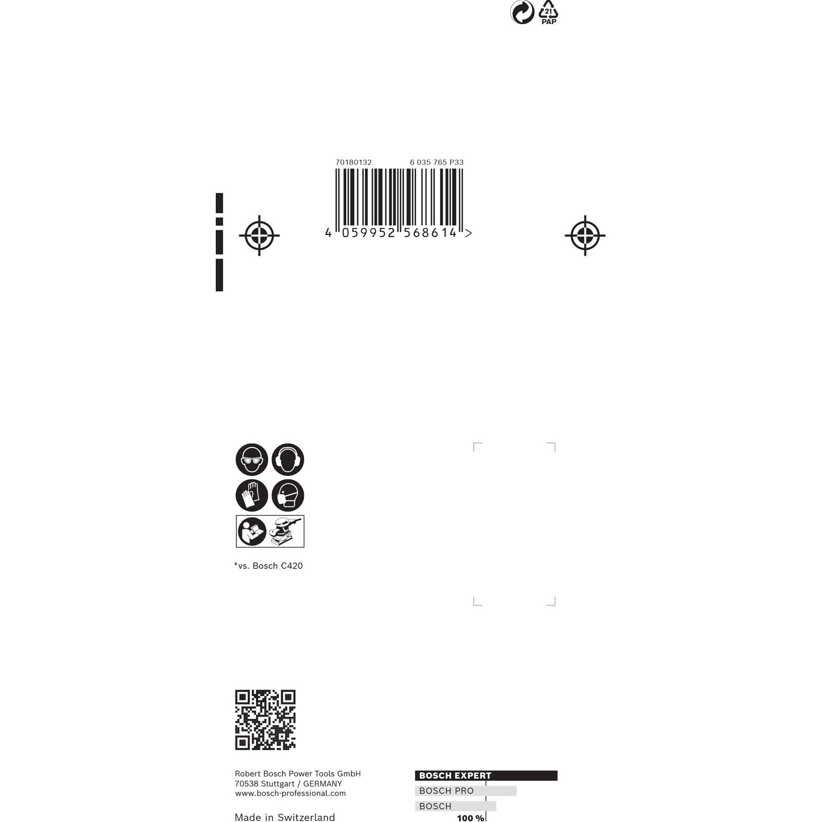 Bosch 10x Expert M480 Schleifnetz-Set 80 x 133 mm - 2608901205