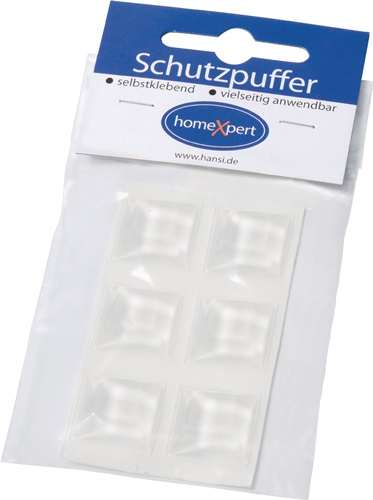 Schutzpuffer Clear 20,5mm Ku.transp.Quadrat selbstkl. - 563205