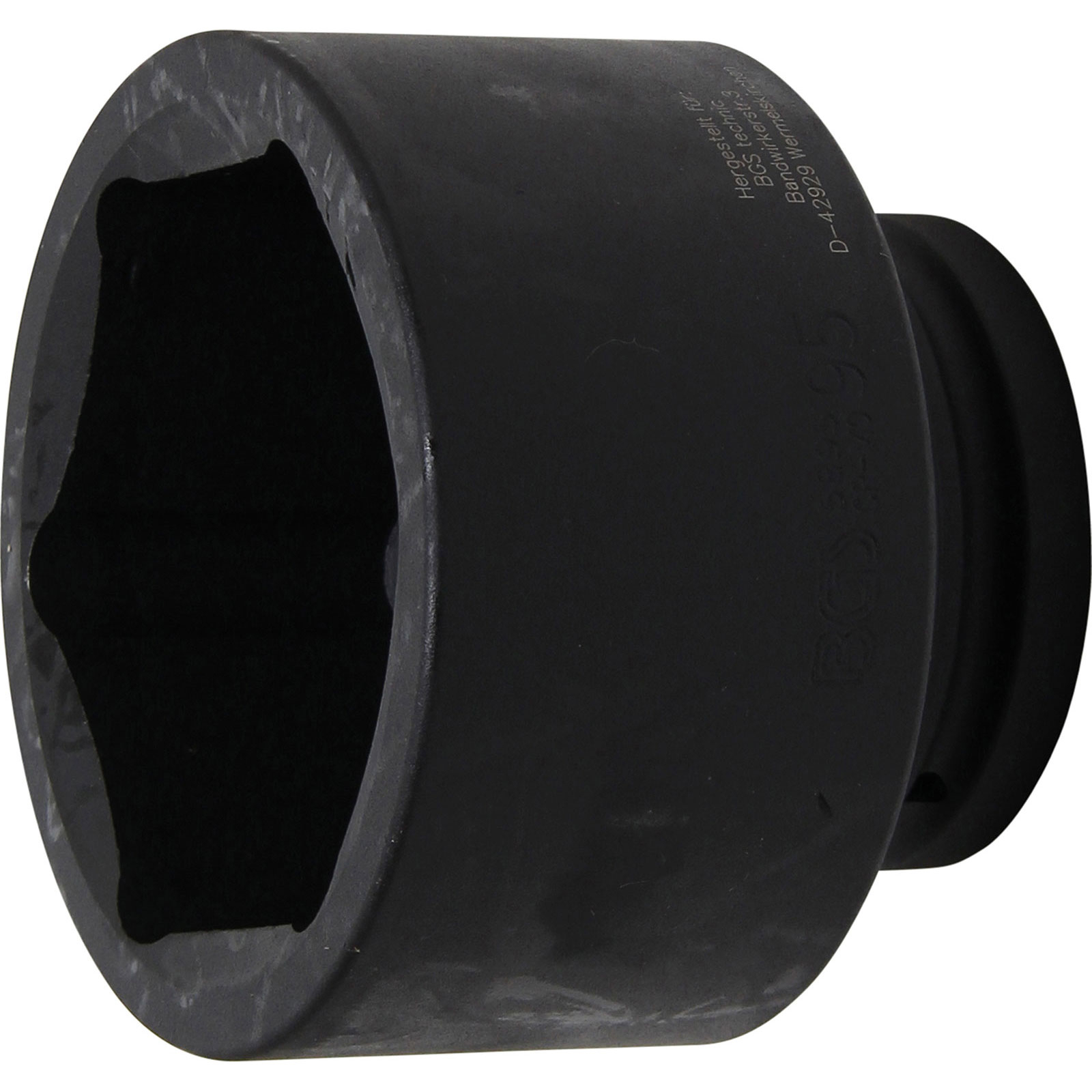 BGS Kraft-Steckschlüssel-Einsatz Sechskant Antrieb Innenvierkant 25 mm (1") SW 95 mm - 5895