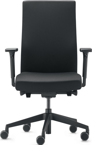 TREND OFFICE Bürodrehstuhl m.Synchrontechnik schwarz 410-520mm m.Armlehnen Trgf.110kg - 9248sy2