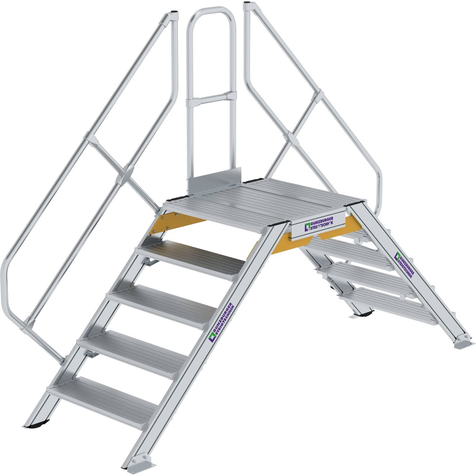 Günzburger Steigtechnik Überstieg 45° Stufenbreite 800 mm 5 Stufen - 600945