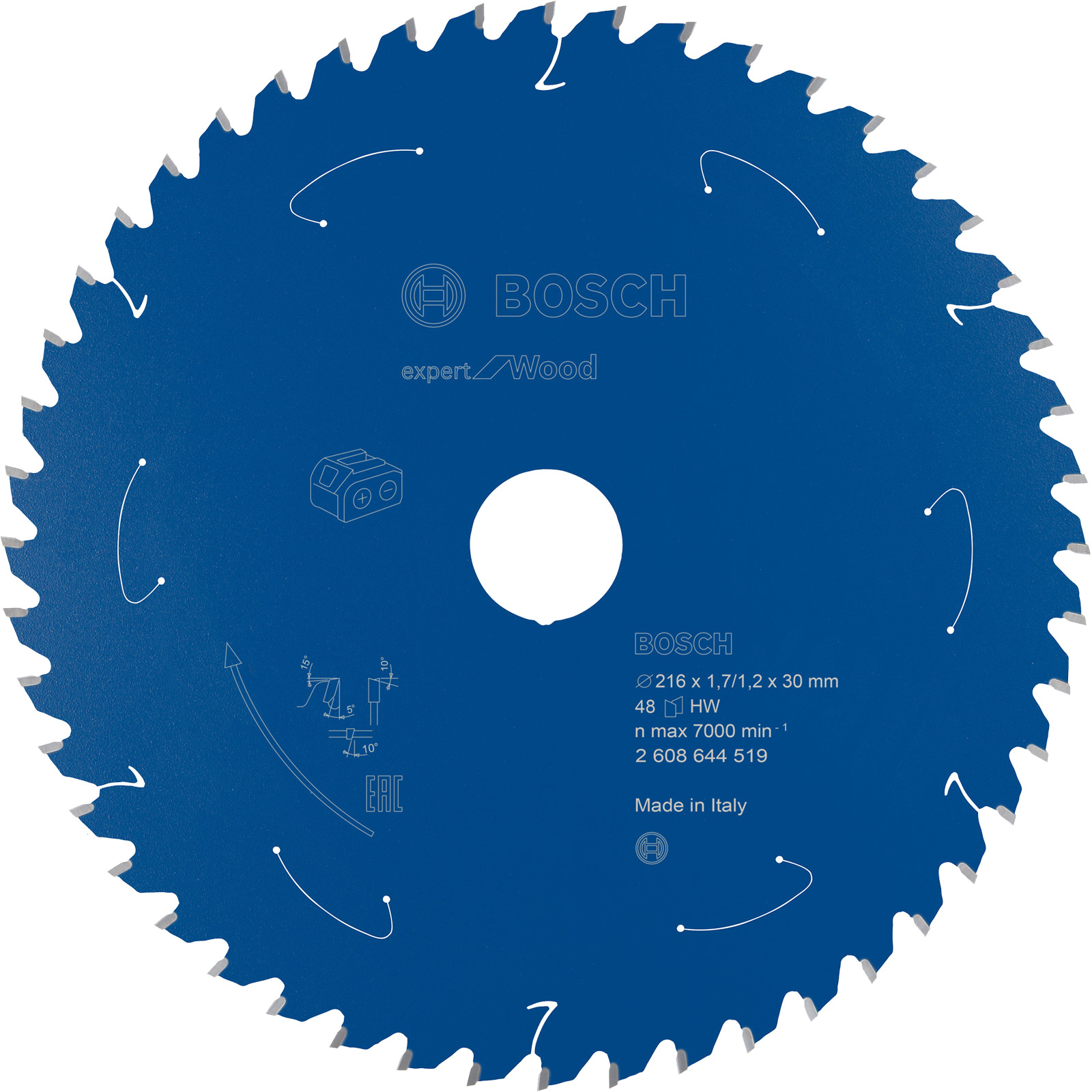 Bosch Kreissägeblatt Expert for Wood für Akku-Gehrungssägen