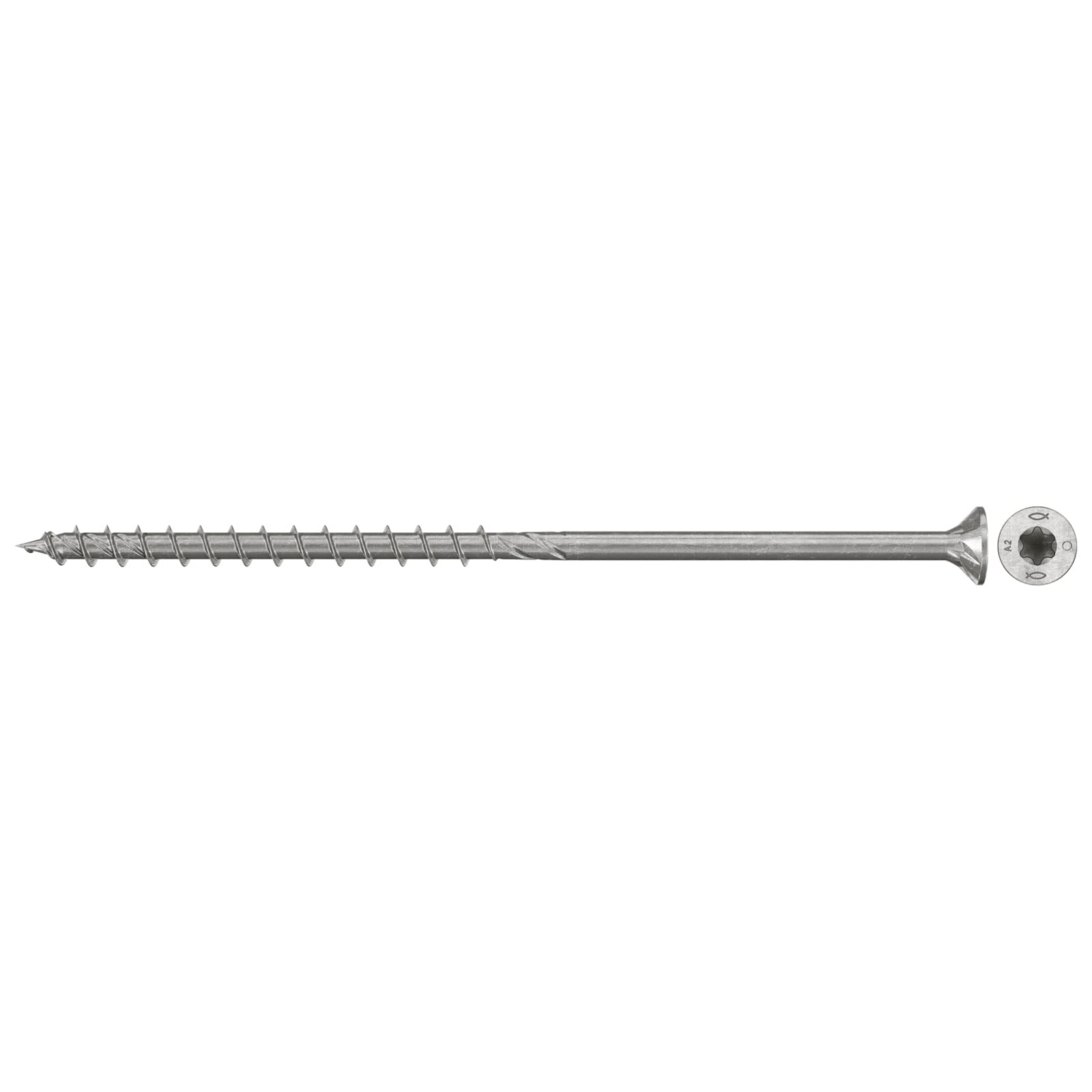 fischer Spanplattenschraube PowerFast FPF II CTP 6,0 x 100 A2 55 Senkkopf Innenst. TX Teilgew. Edelstahl A2 - 577814