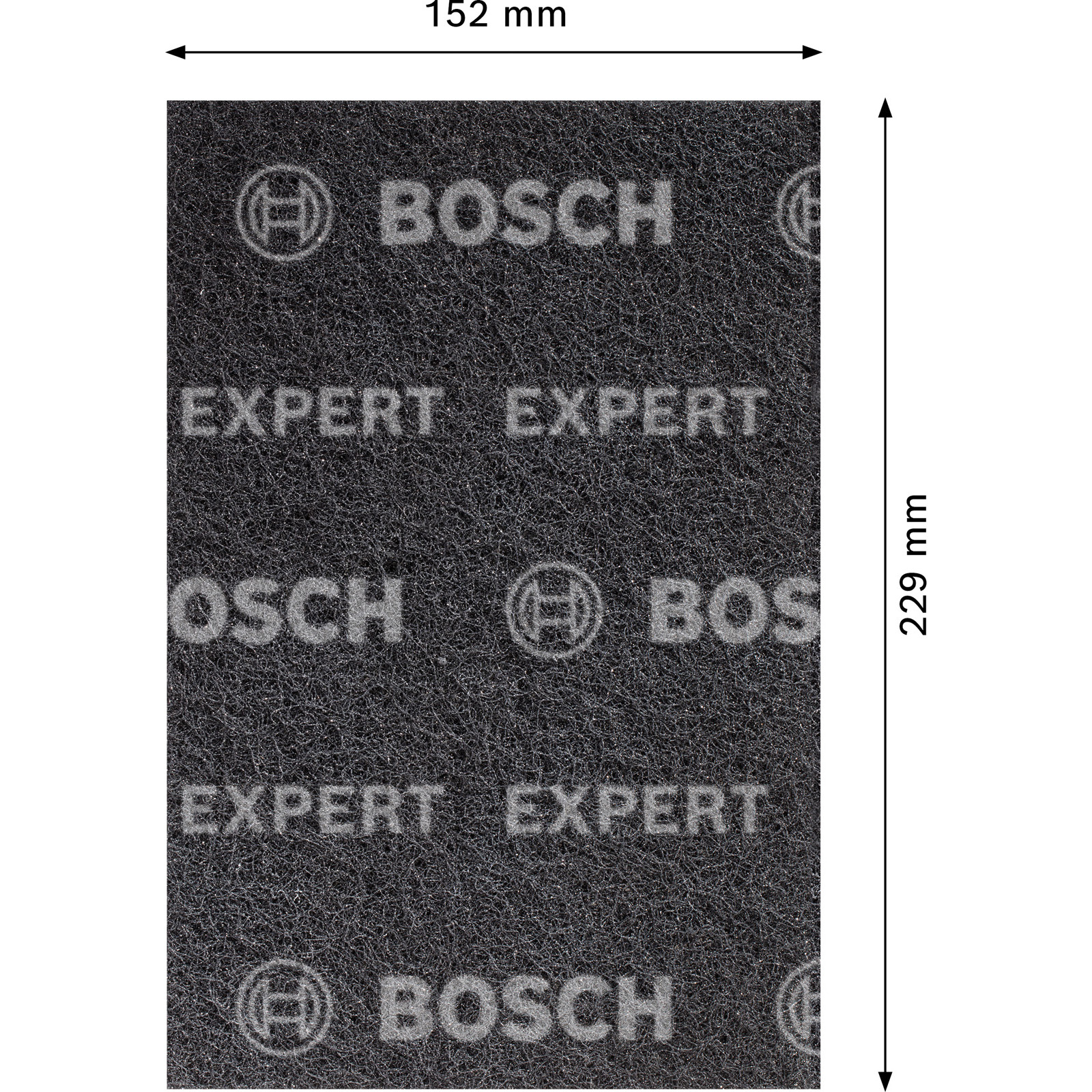 Bosch 20x Expert N880 Vliespad zum Handschleifen 152 x 229 mm Medium S - 2608901213