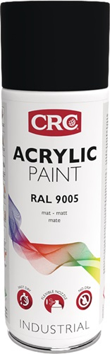 CRC Farbschutzlackspray ACRYLIC PAINT tiefschwarz matt RAL 9005 400 ml Spraydose - 31075-AA