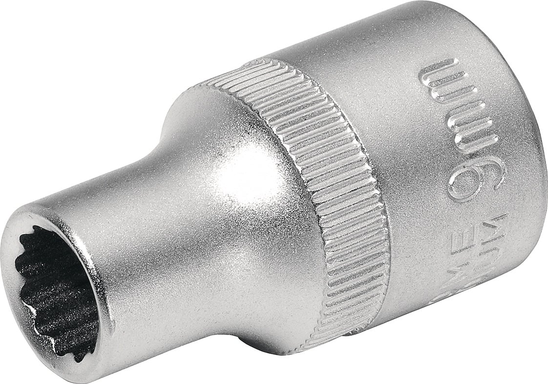 Steckschlüsseleinsatz 1/2 Zoll 12-kant SW 10mm L.40mm TECWERK
