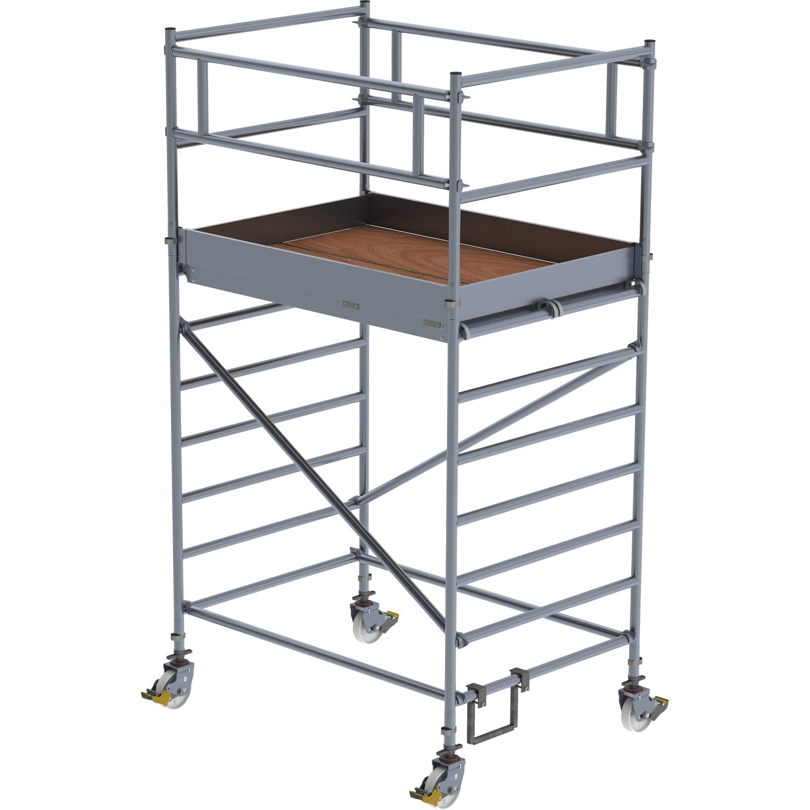 Günzburger Steigtechnik Rollgerüst 1,35 x 1,8 m mit Doppel-Plattform