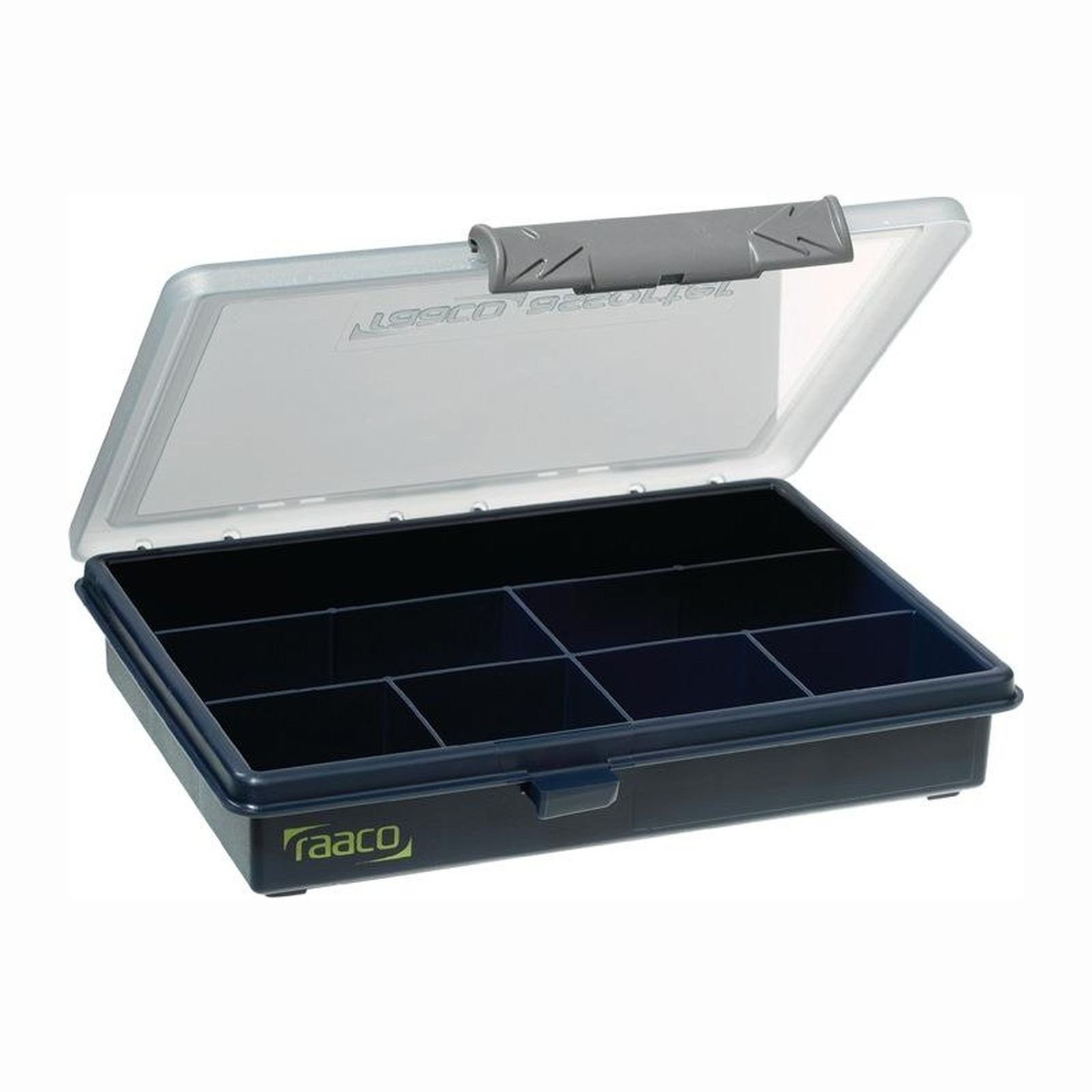 raaco Sortimentskasten transparent / dunkelblau