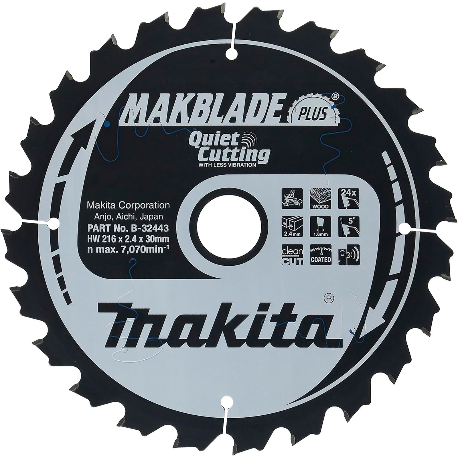 Makita MAKBLADE+ Sägeblatt 216x30x24Z - B-32443
