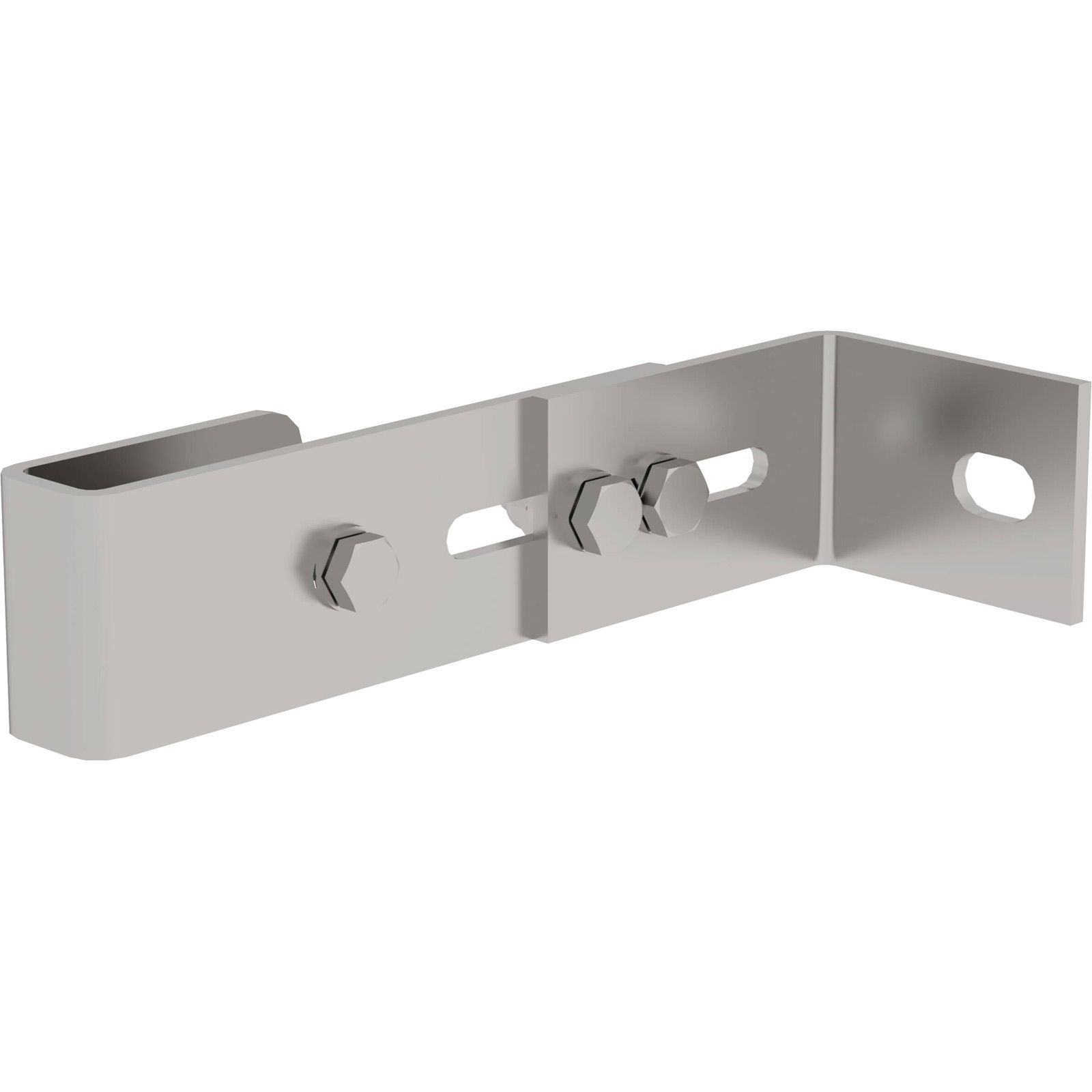 Günzburger Steigtechnik Wandhalter mit Klemmbügel verstellbar Edelstahl 165 - 205 mm - 068250