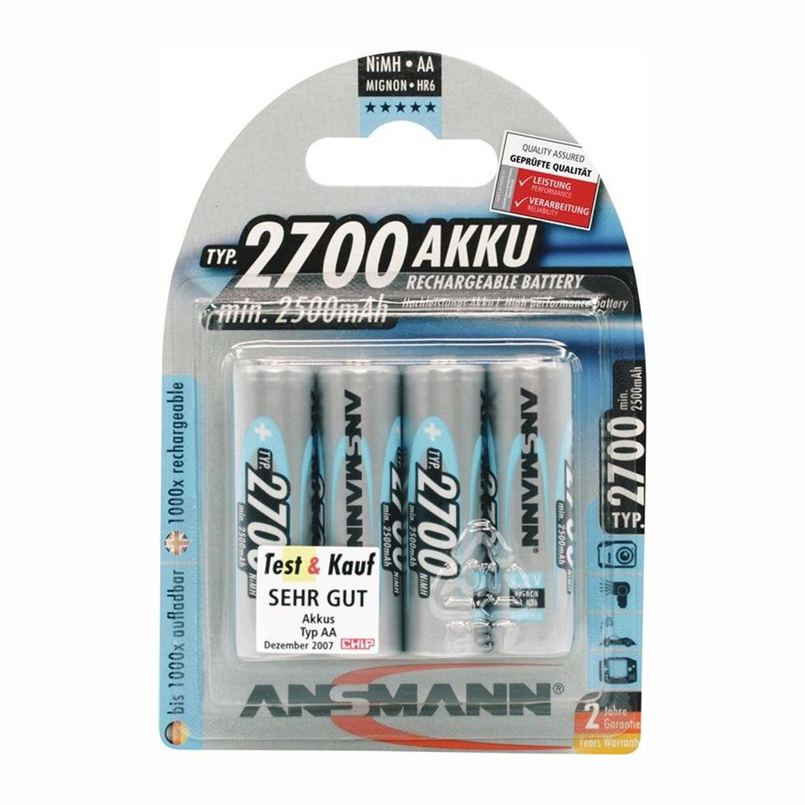 ANSMANN Akkuzelle 1,2 V 2700 mAh - 5030842