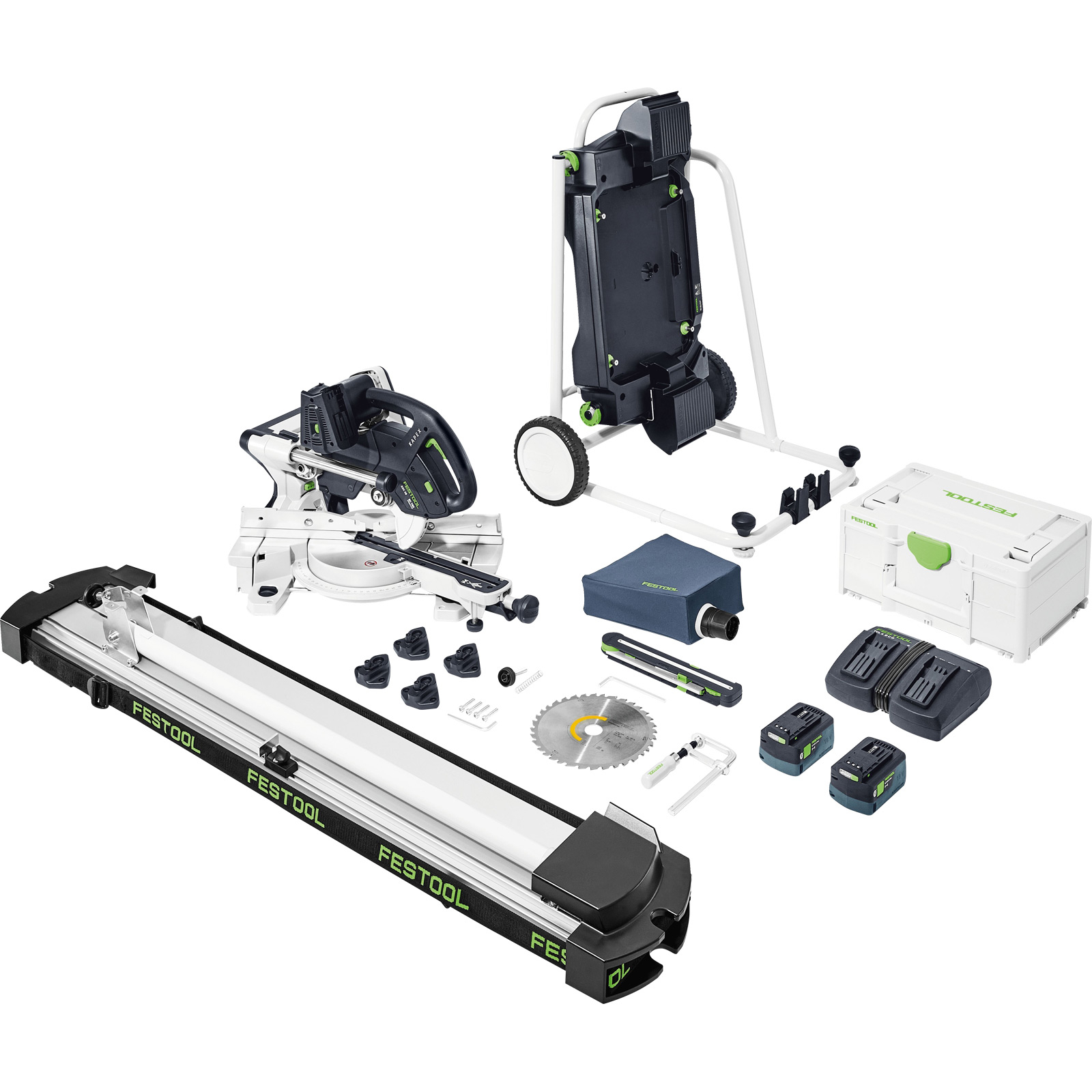 Festool Akku-Kapp-Zugsäge KAPEX KSC 60 EB 5,0 I-UG-Set / 2x 5,0 Ah Akku + Ladegerät - 577958