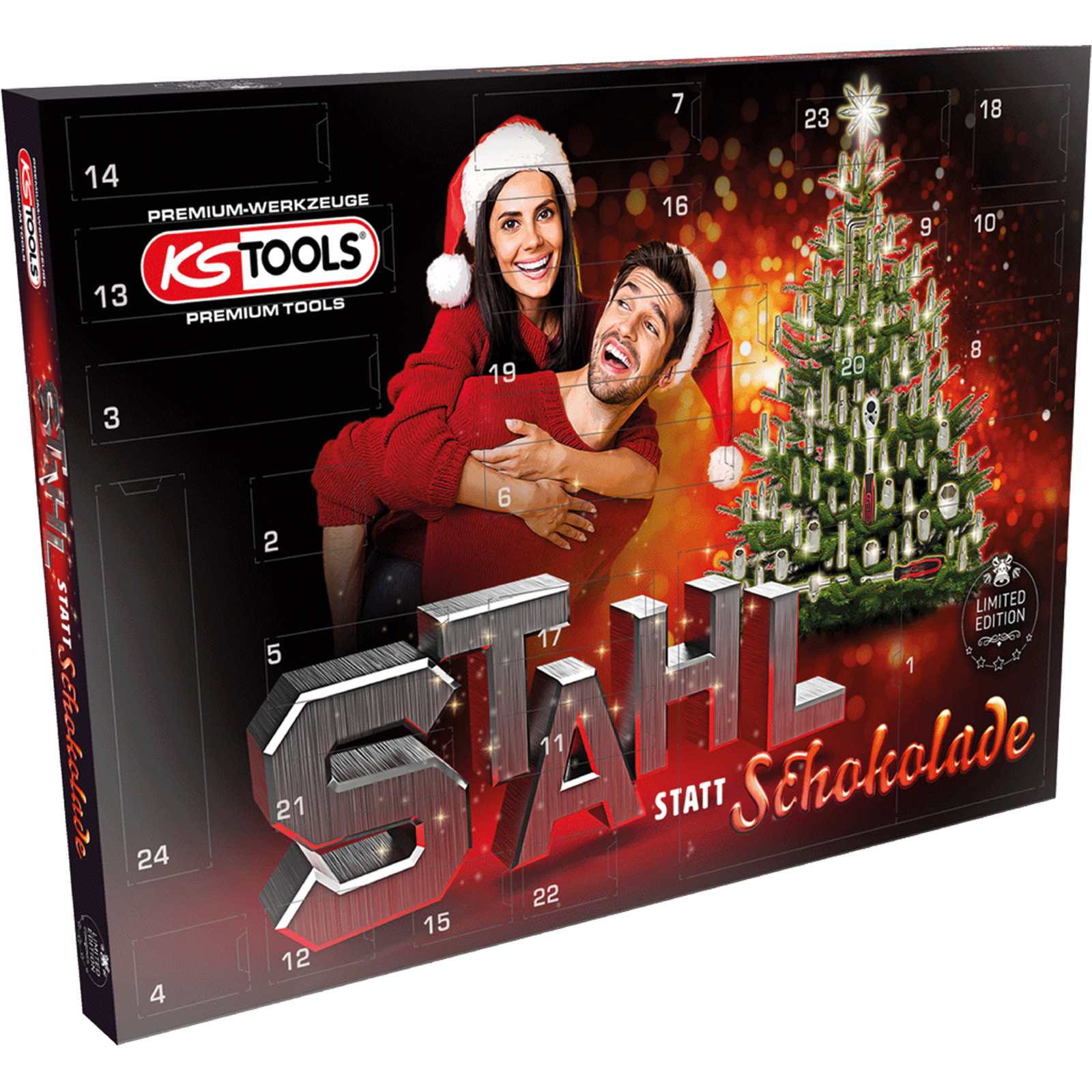 KS TOOLS Adventskalender 2024 Steckschlüsselsatz 131tlg. - 999.4444