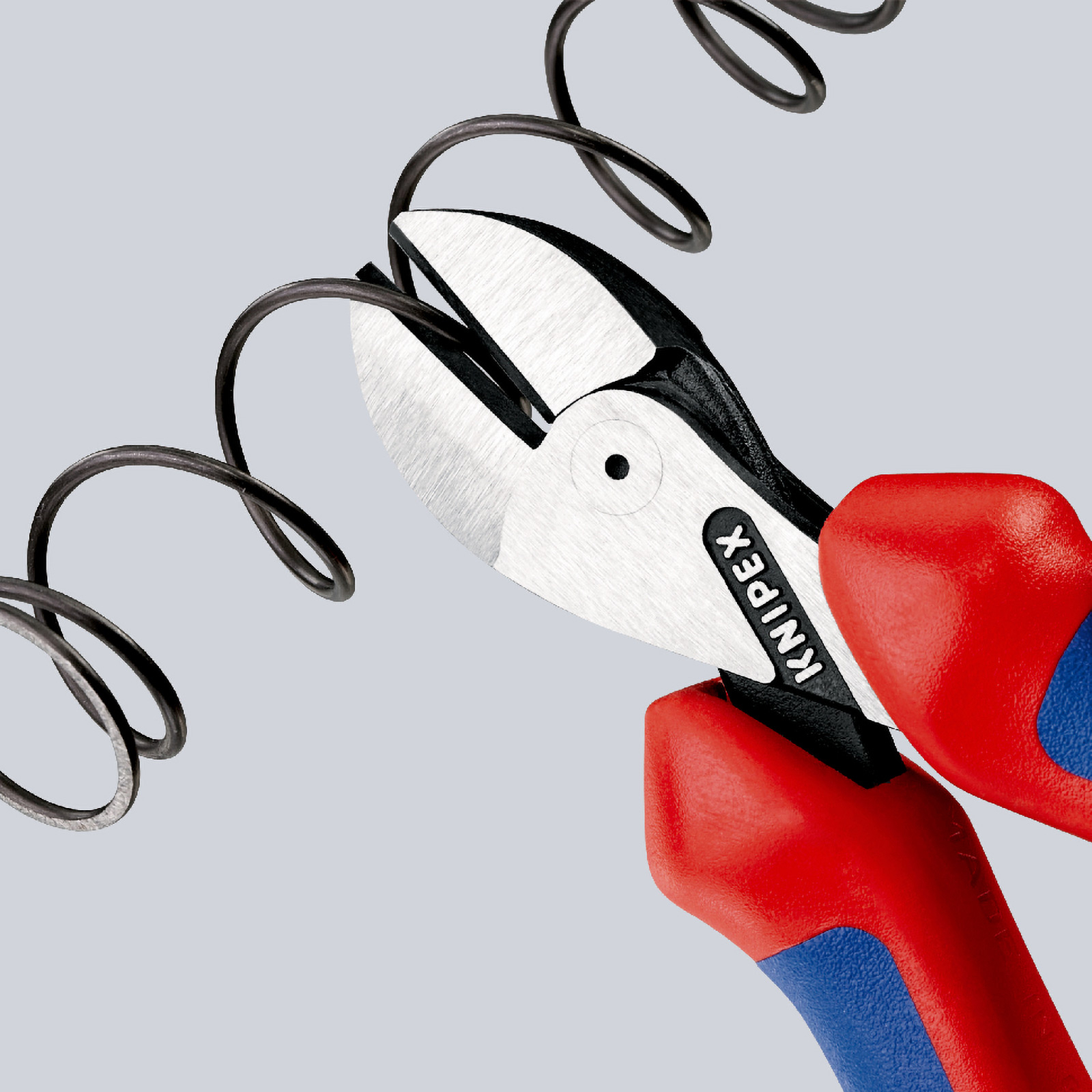 Knipex X-Cut mit Befestigungsöse verchromt, mit Mehrkomponenten-Hüllen, mit integrierter Befestigungsöse zum Anbringen einer Absturzsicherung 160 mm - 7305160TBK