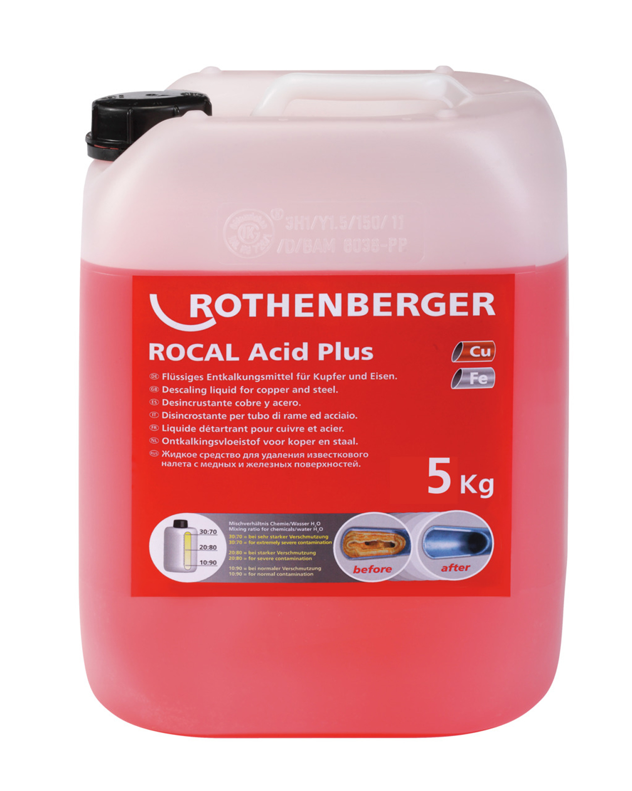 ROTHENBERGER ROCAL Acid Plus Cu & FE, 5kg - 61105