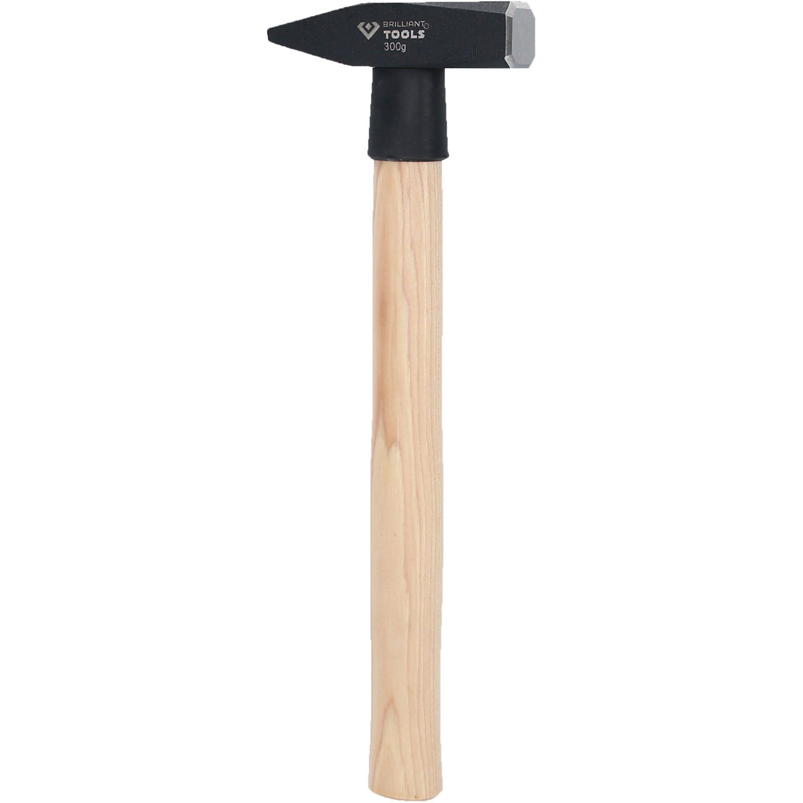 BRILLIANT TOOLS Schlosserhammer mit Hickory-Stiel 300 g - BT073030