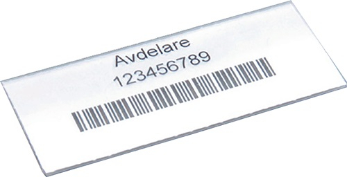 Etikett transp.f.Regalkasten 100 St./Btl. - 500502