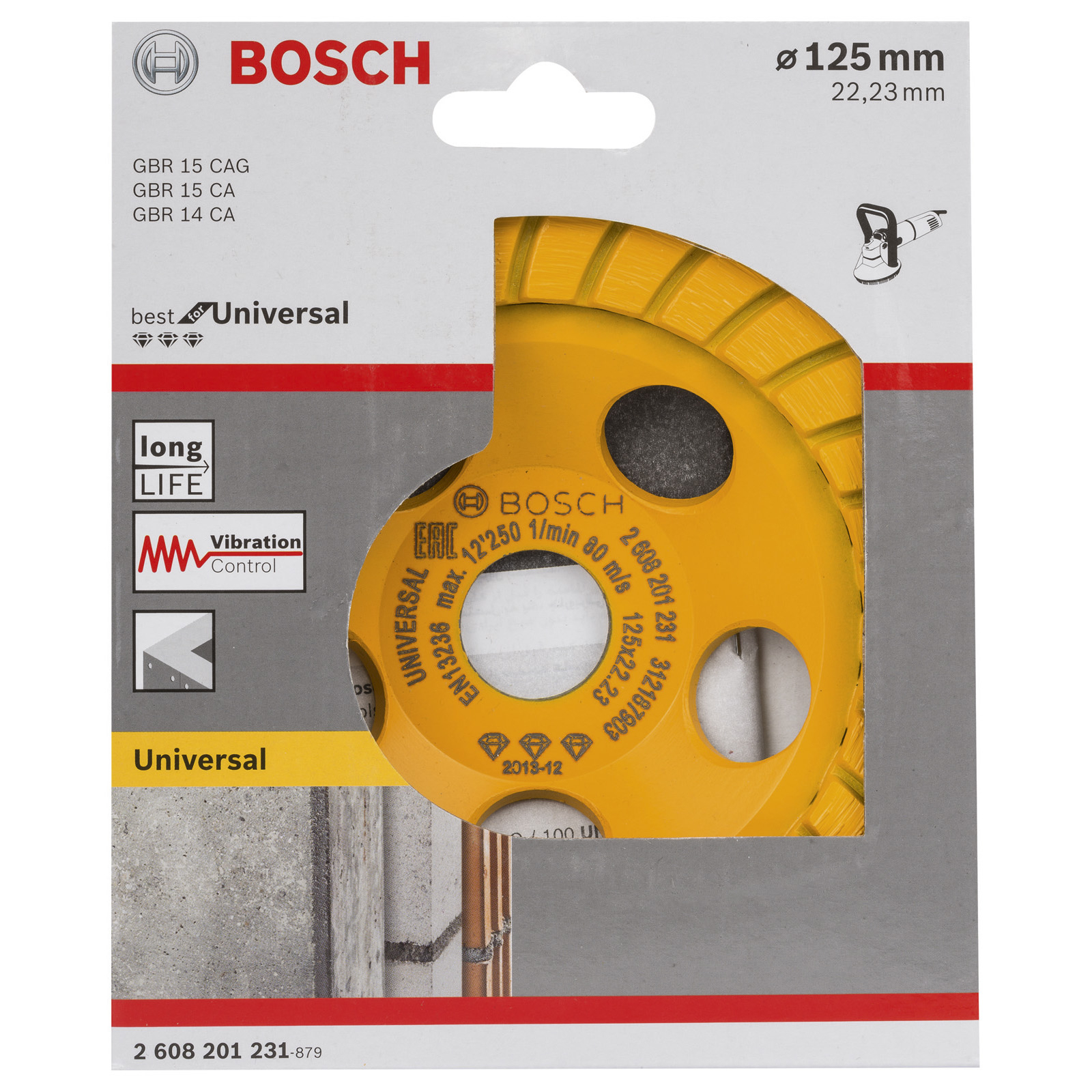 Bosch Diamanttopfscheibe Best for Universal Turbo 125mm 2608201231