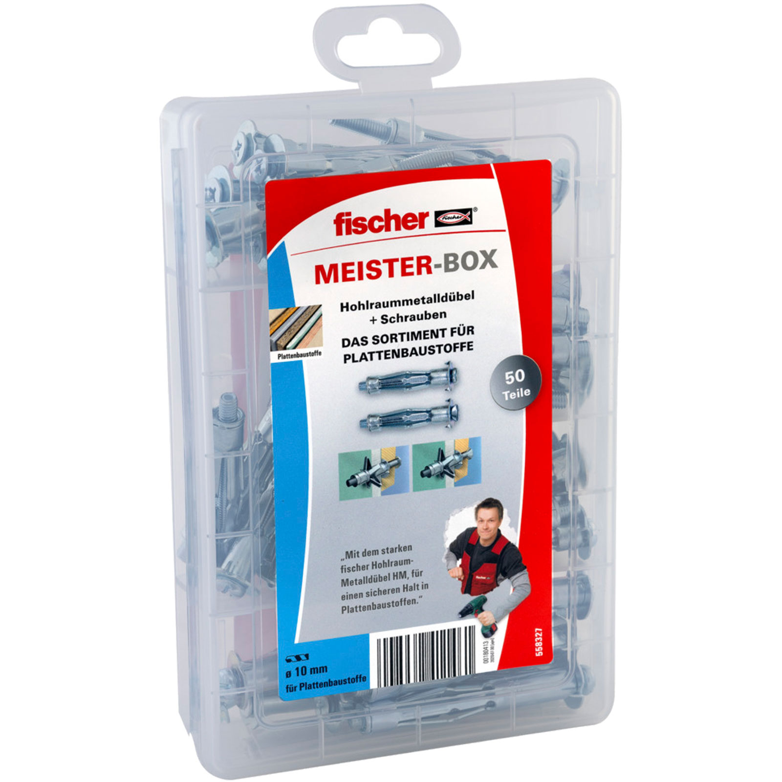 Fischer Meister-Box mit HM + Schrauben (50 Teile) - 558327