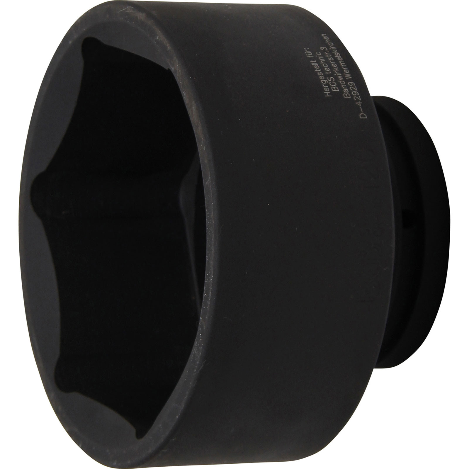 BGS Kraft-Steckschlüssel-Einsatz Sechskant Antrieb Innenvierkant 25 mm (1") SW 120 mm - 5920