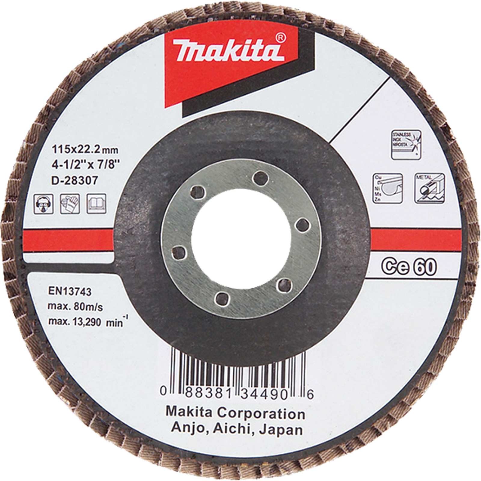 Makita Fächerschleifscheibe 125 mm 120F - D-28525