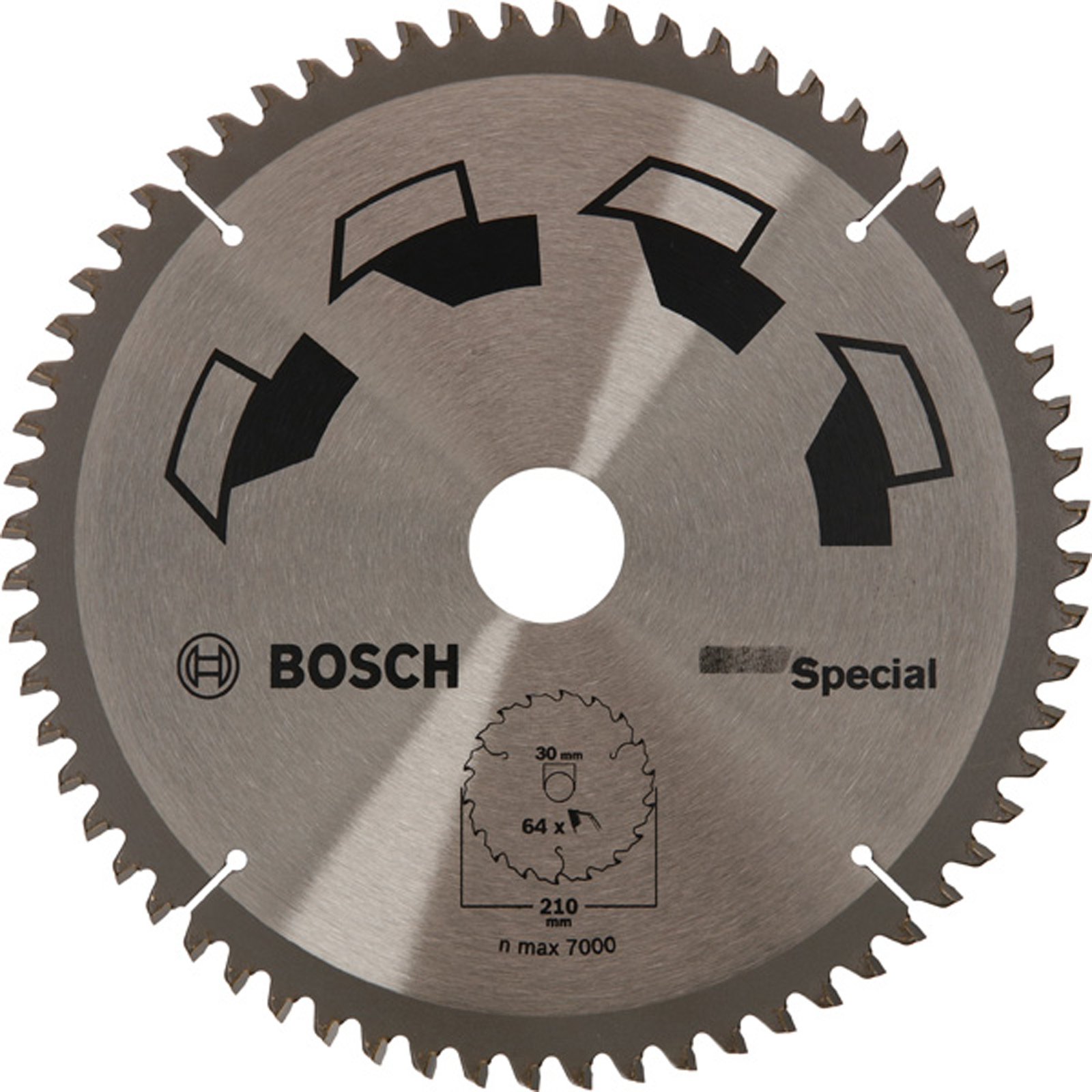 Bosch Kreissägeblatt SPECIAL D= 210 mm Bohrung= 30 mm Z= 64 - 2609256893