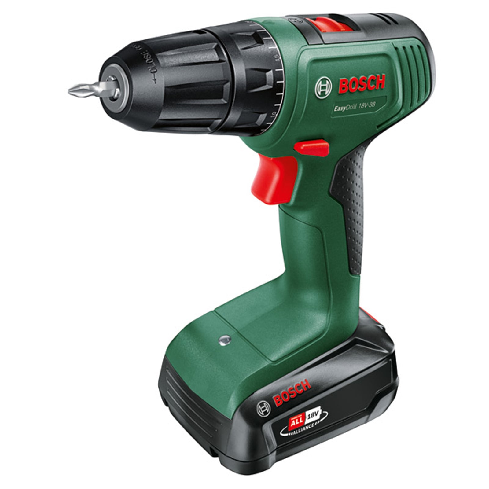 Bosch Akku-Bohrschrauber EasyDrill 18V-38, 1 x Akku PBA 18V 1.5Ah im Tragekoffer