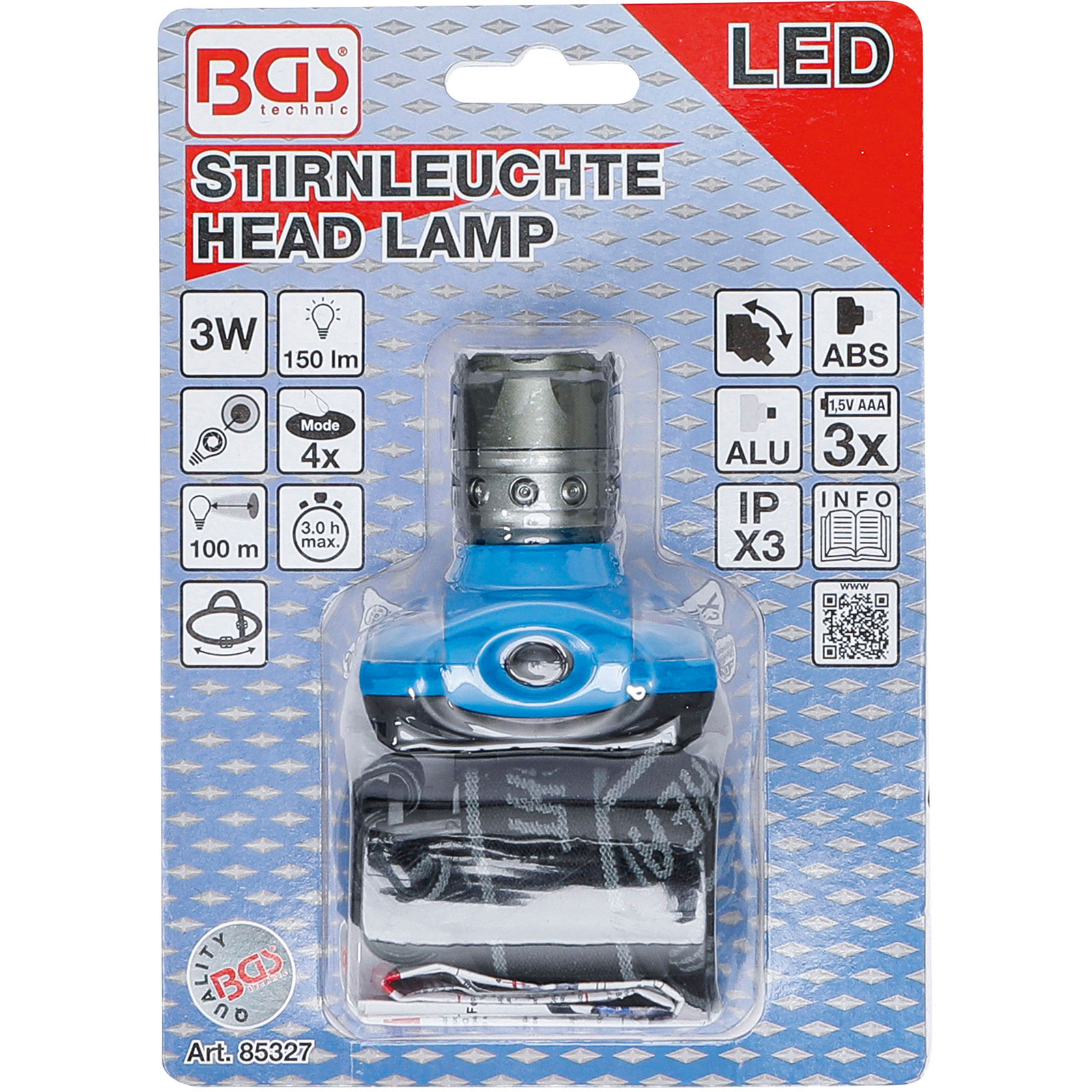 BGS LED-Stirnleuchte mit Fokus 3W - 85327