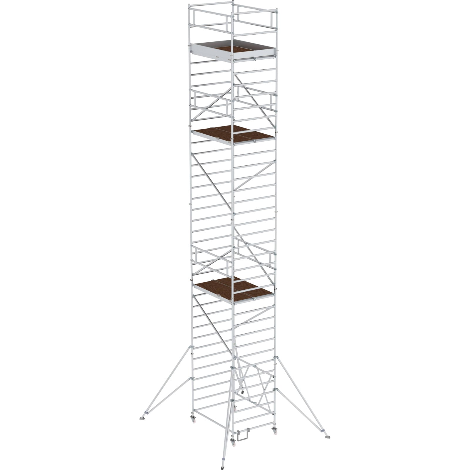 Günzburger Steigtechnik Klappgerüst 1,35 x 1,8 m mit Ausleger Plattformhöhe 9,8 m - 115299