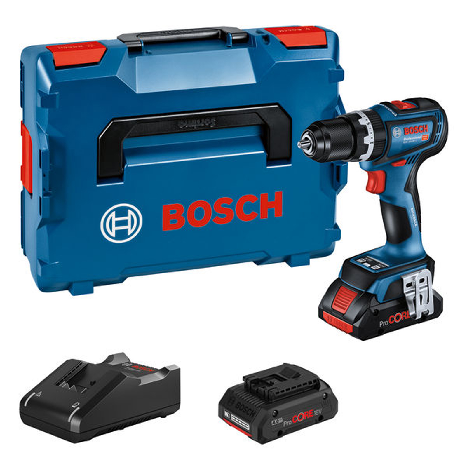 Bosch Akku-Schlagbohrschrauber GSB 18V-90 C 2x Akku ProCORE18V 4,0Ah L-BOXX 136 - 06019K6104