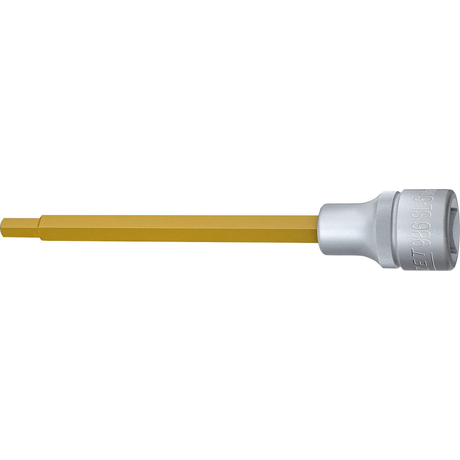 Hazet Steckschlüsseleinsatz 986SL 1/2" Innen-6-kant SW 6 mm L 140 mm - 986SL-6