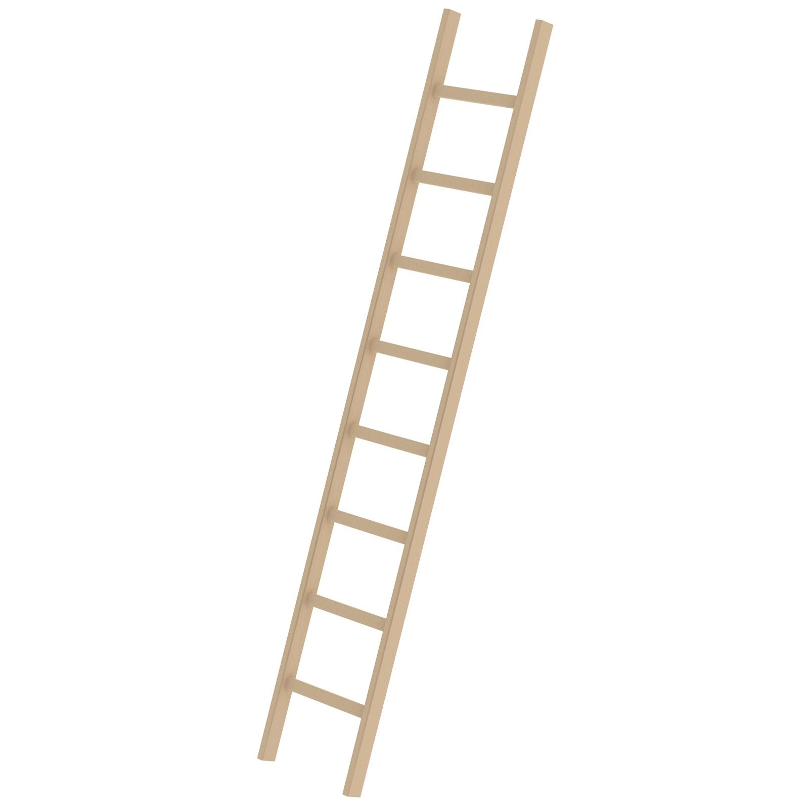 Günzburger Steigtechnik Sprossen-Anlegeleiter Holz ohne Traverse 8 Sprossen - 033108