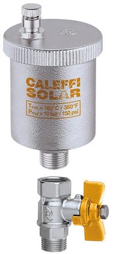 CA Schnellentlüfter, Solar 3/8Zoll mit Absperrkugelhahn