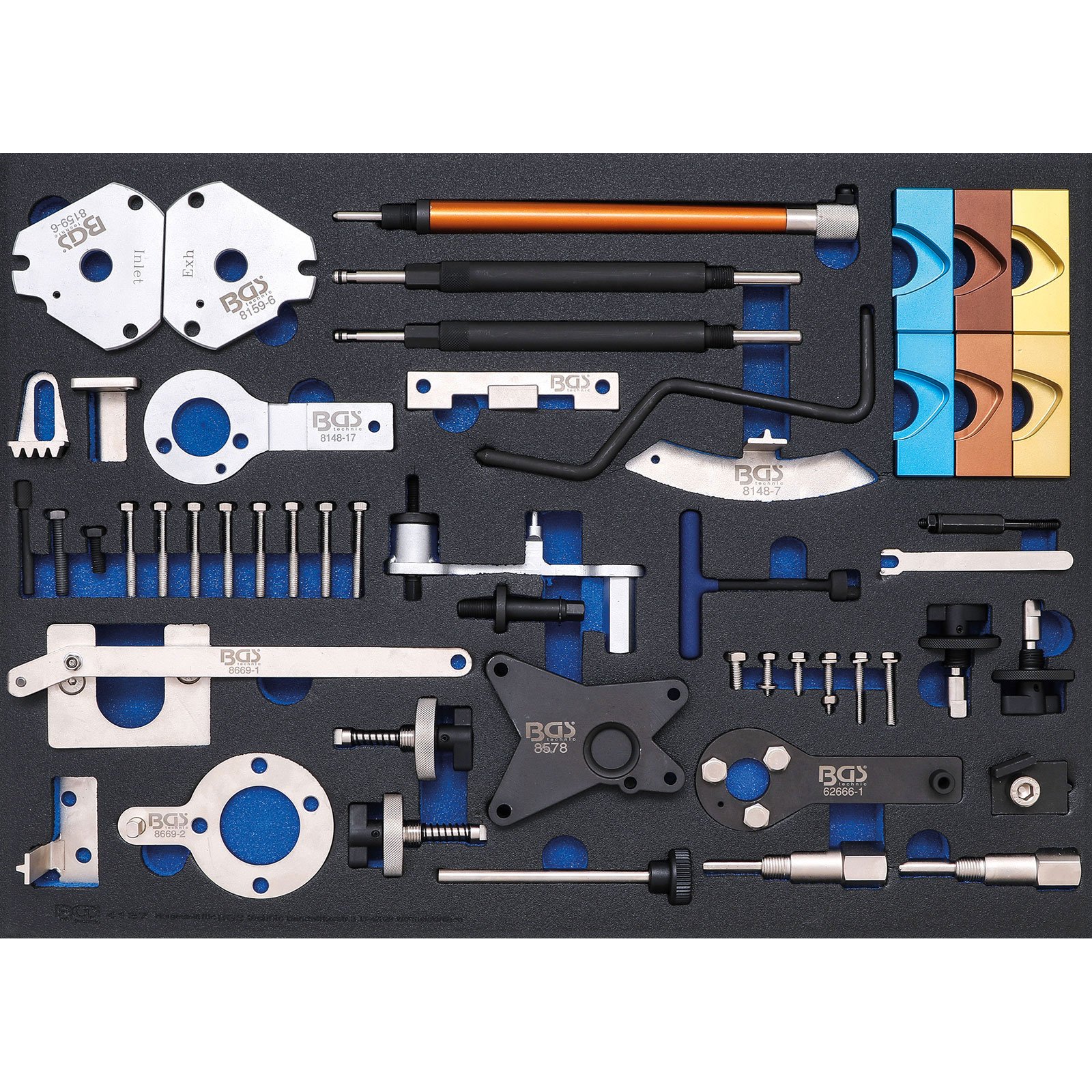 BGS Werkstattwageneinlage 3/3: Motor-Einstellwerkzeug-Satz für Fiat / Alfa / Lancia / Opel / Suzuki / Ford - 4137