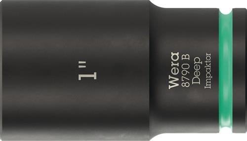 Steckschlüsseleinsatz 8790 B Impaktor Deep 3/8 Zoll 1 Zoll L.63mm WERA