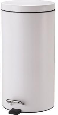 ZWINGO Tretabfalleimer Z2300305 20l Stahl rund weiß