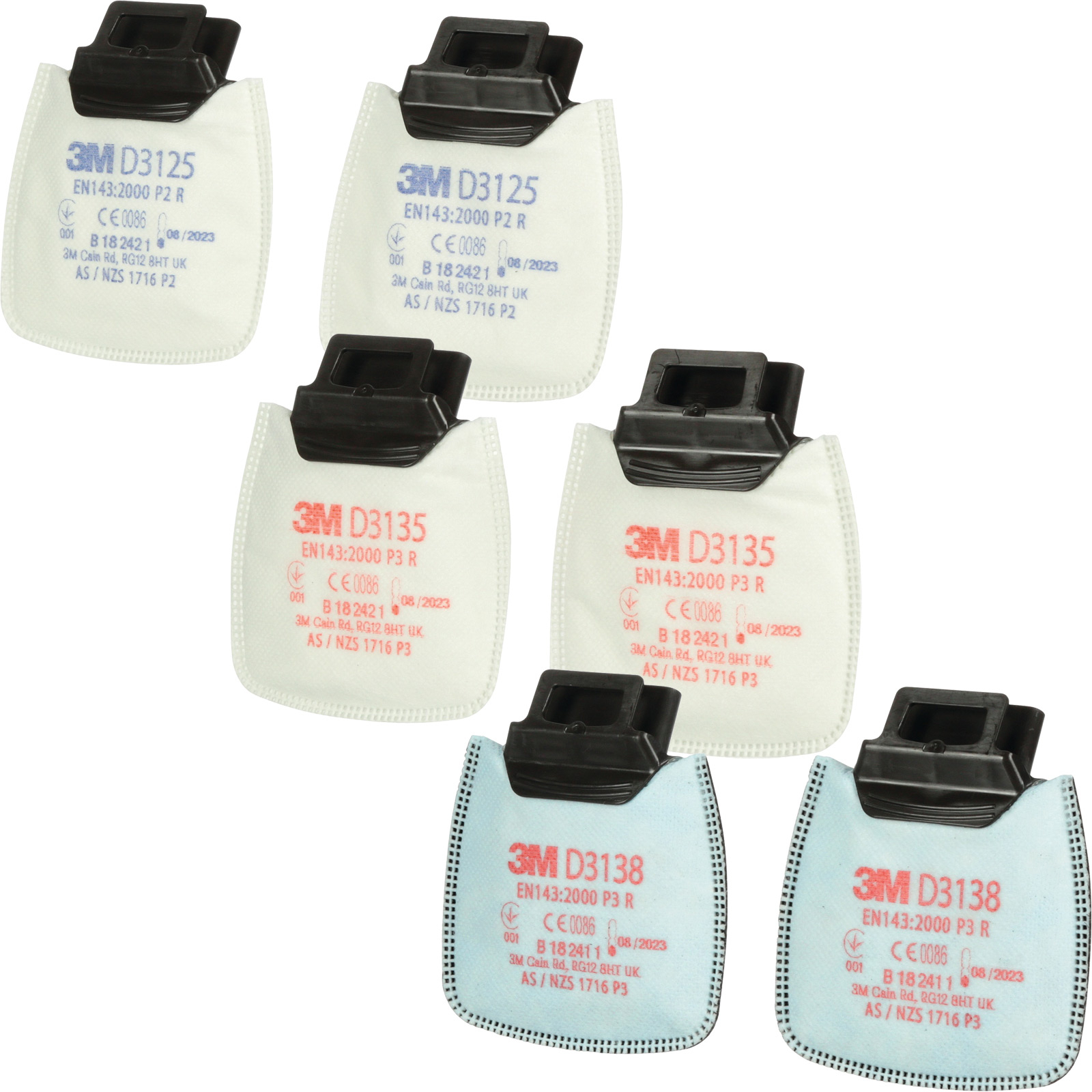 3M 2x Rundpartikelfilter D