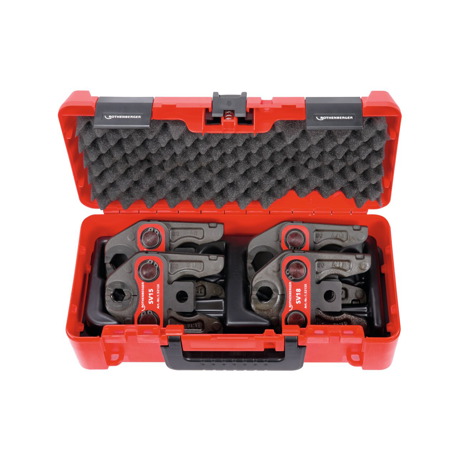 ROTHENBERGER Pressbacken-Set Standard SV15-18-22-28 im Koffer - 015060X