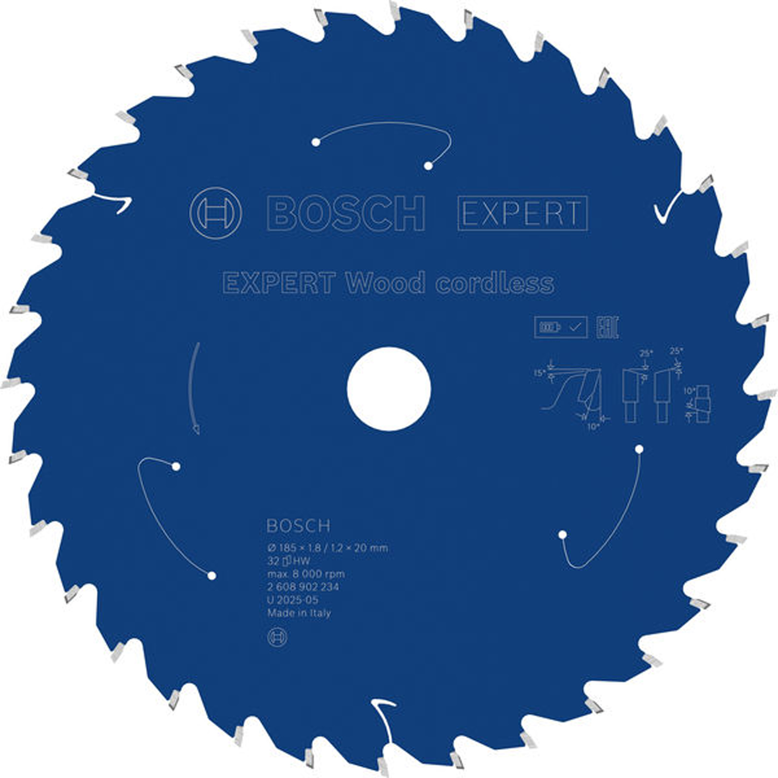 Bosch EXPERT Wood Kreissägeblatt 185x1,8x20 mm Z32 - 2608902234