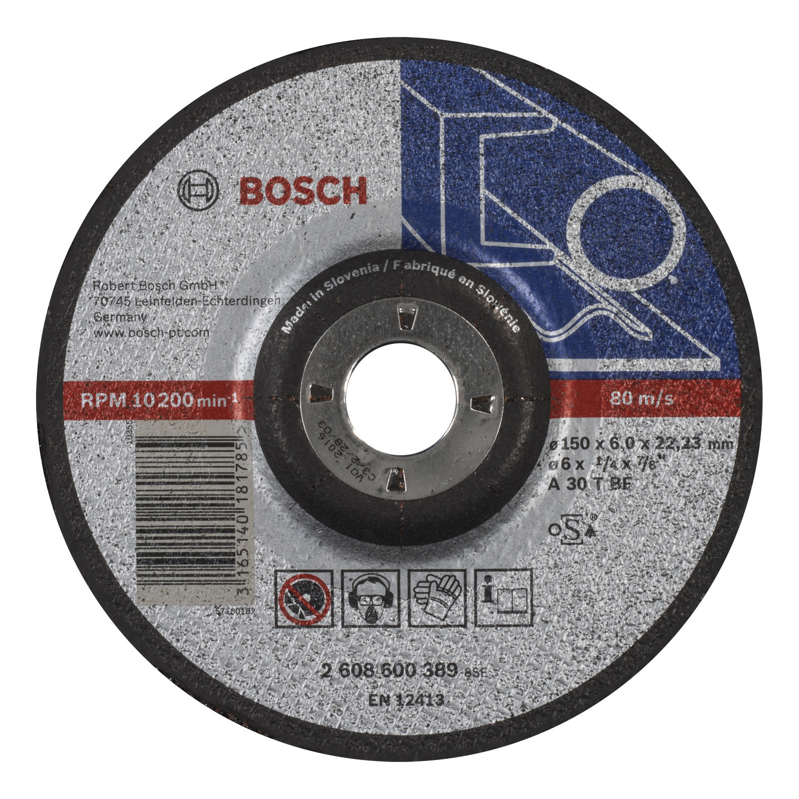 Bosch Schruppscheibe gekröpft Expert for Metal A 30 T BF 150 mm 6 mm - 2608600389