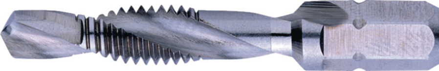 Kombigewindebohrer HSSG 1/4 Zoll 6KT M10x8,5mm Steig.1,50mm TECWERK