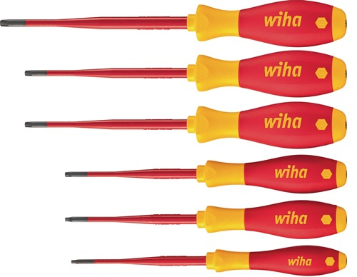 WIHA Schraubendrehersatz 3251TRK6 6-tlg.TX-BO Mehrkomponentengriff Rundkl - 41245