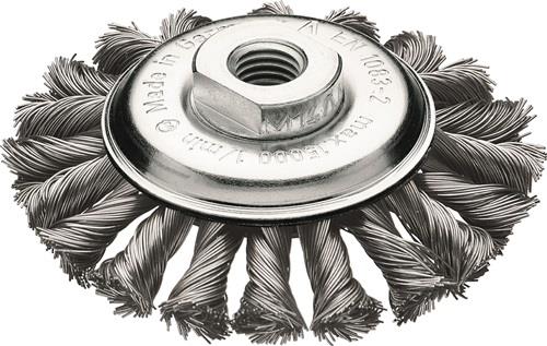 Lessmann Kegelbürste Ø 115 mm M14 Drahtstärke 0,5 mm - 472.257.WZ