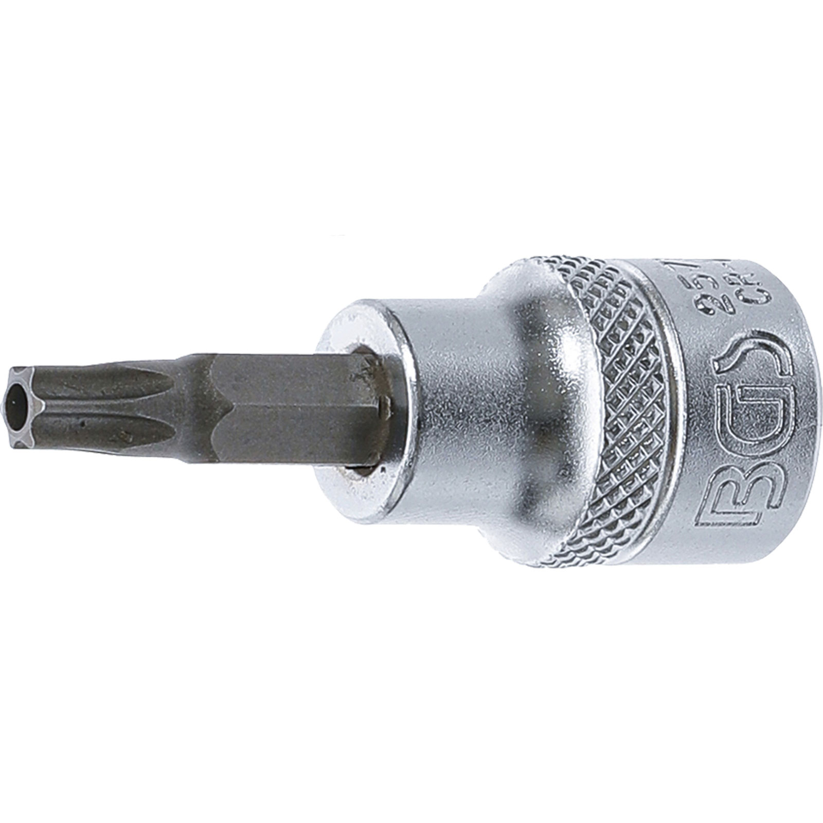BGS Bit-Einsatz Antrieb Innenvierkant 10 mm (3/8") T-Profil (für Torx) mit Bohrung T30 - 2574