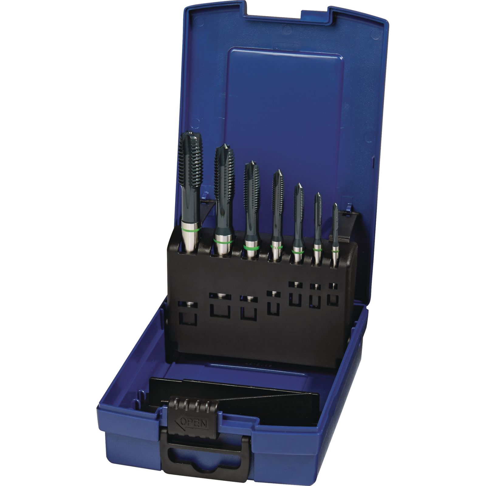 Maschinengewindebohrerset DIN 371/376 B Univ.M3-M12 HSS-Co vap.Ku.-Kass.TECWERK