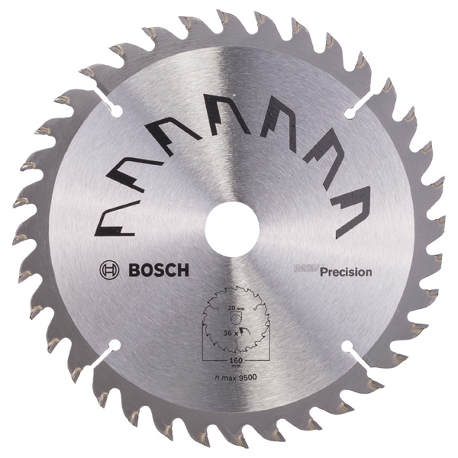 Bosch Kreissägeblatt PRECISION D= 160 mm Bohrung= 20 mm Z= 36 - 2609256856