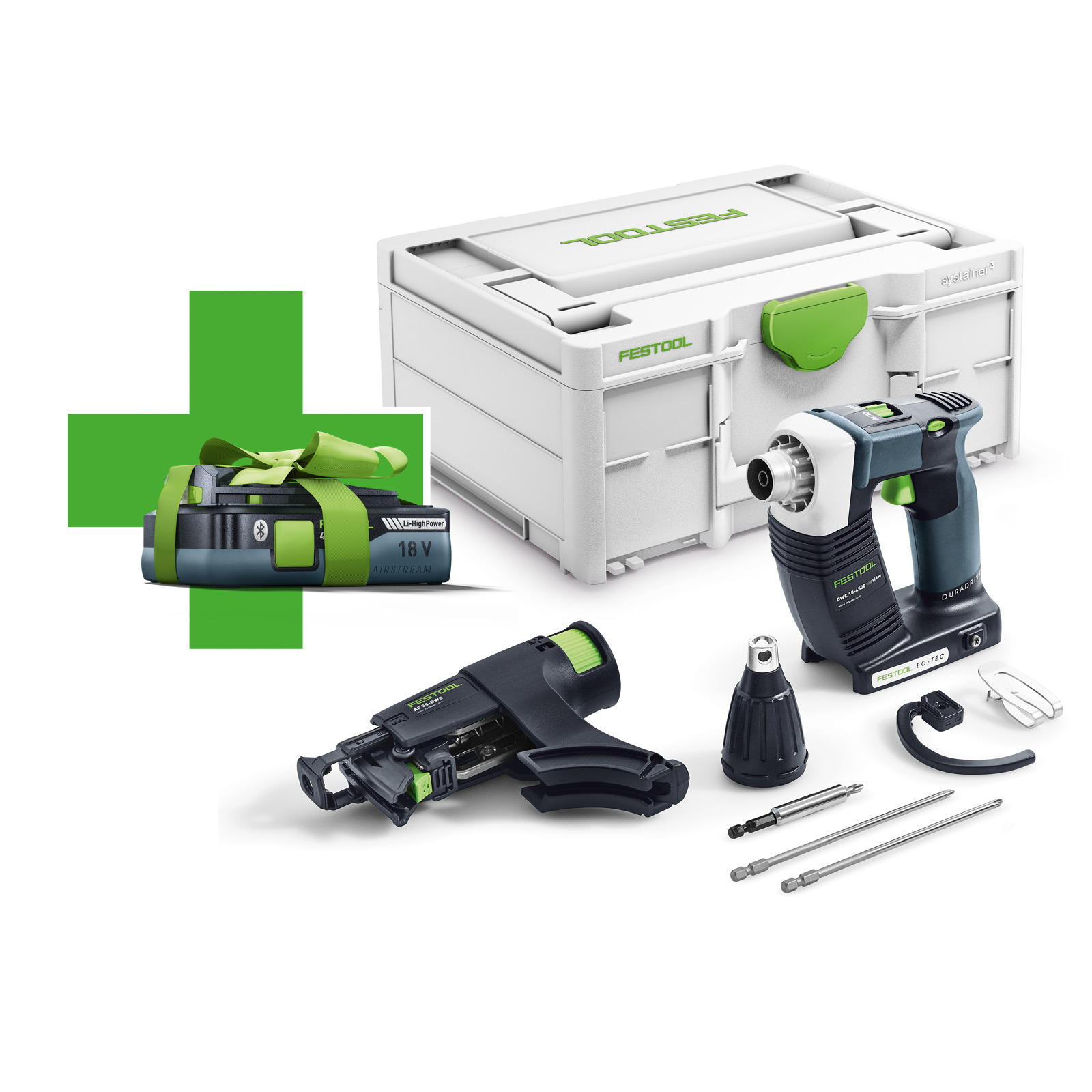 Festool Akku-Bauschrauber DWC 18-4500-Basic-4,0 DURADRIVE inkl. Gratis Akku - 577056